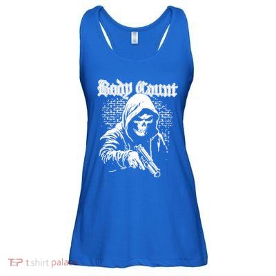 Body Count Hooded Skull Ladies Essential Flowy Tank