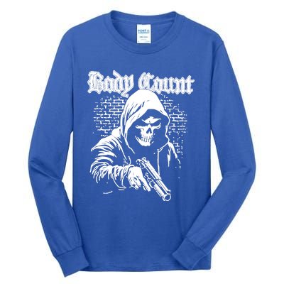 Body Count Hooded Skull Tall Long Sleeve T-Shirt