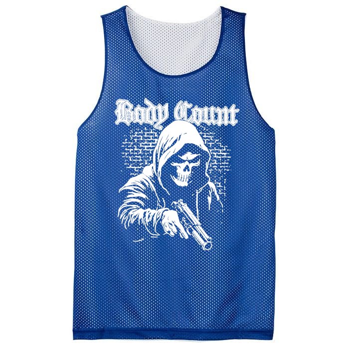 Body Count Hooded Skull Mesh Reversible Basketball Jersey Tank