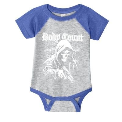 Body Count Hooded Skull Infant Baby Jersey Bodysuit