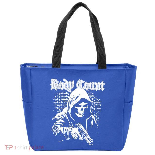 Body Count Hooded Skull Zip Tote Bag