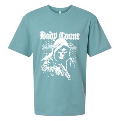 Body Count Hooded Skull Sueded Cloud Jersey T-Shirt
