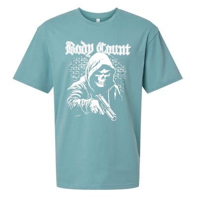 Body Count Hooded Skull Sueded Cloud Jersey T-Shirt