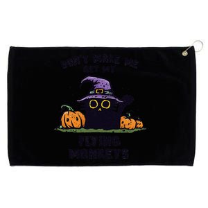 Back Cat Halloween DonT Make Me Get My Flying Monkeys Grommeted Golf Towel