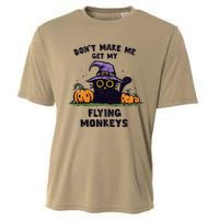 Back Cat Halloween DonT Make Me Get My Flying Monkeys Cooling Performance Crew T-Shirt