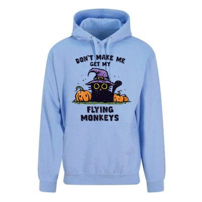 Back Cat Halloween DonT Make Me Get My Flying Monkeys Unisex Surf Hoodie