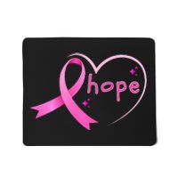 Breast Cancer Hope Ribbon Heart 2024 Awareness Hope Mousepad