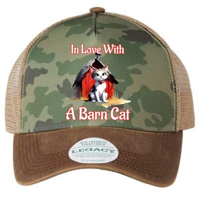 Barn Cat In Love With Barn Cat Funny Cat Lovers Design  Legacy Tie Dye Trucker Hat