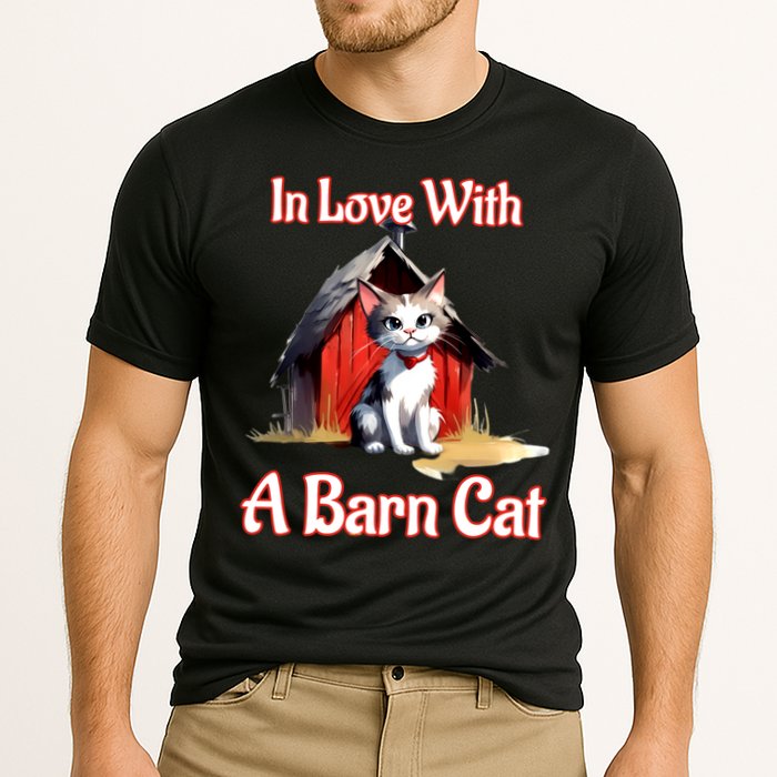 Barn Cat In Love With Barn Cat Funny Cat Lovers Design  Cooling Performance Crew T-Shirt