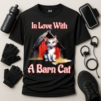 Barn Cat In Love With Barn Cat Funny Cat Lovers Design  Cooling Performance Crew T-Shirt