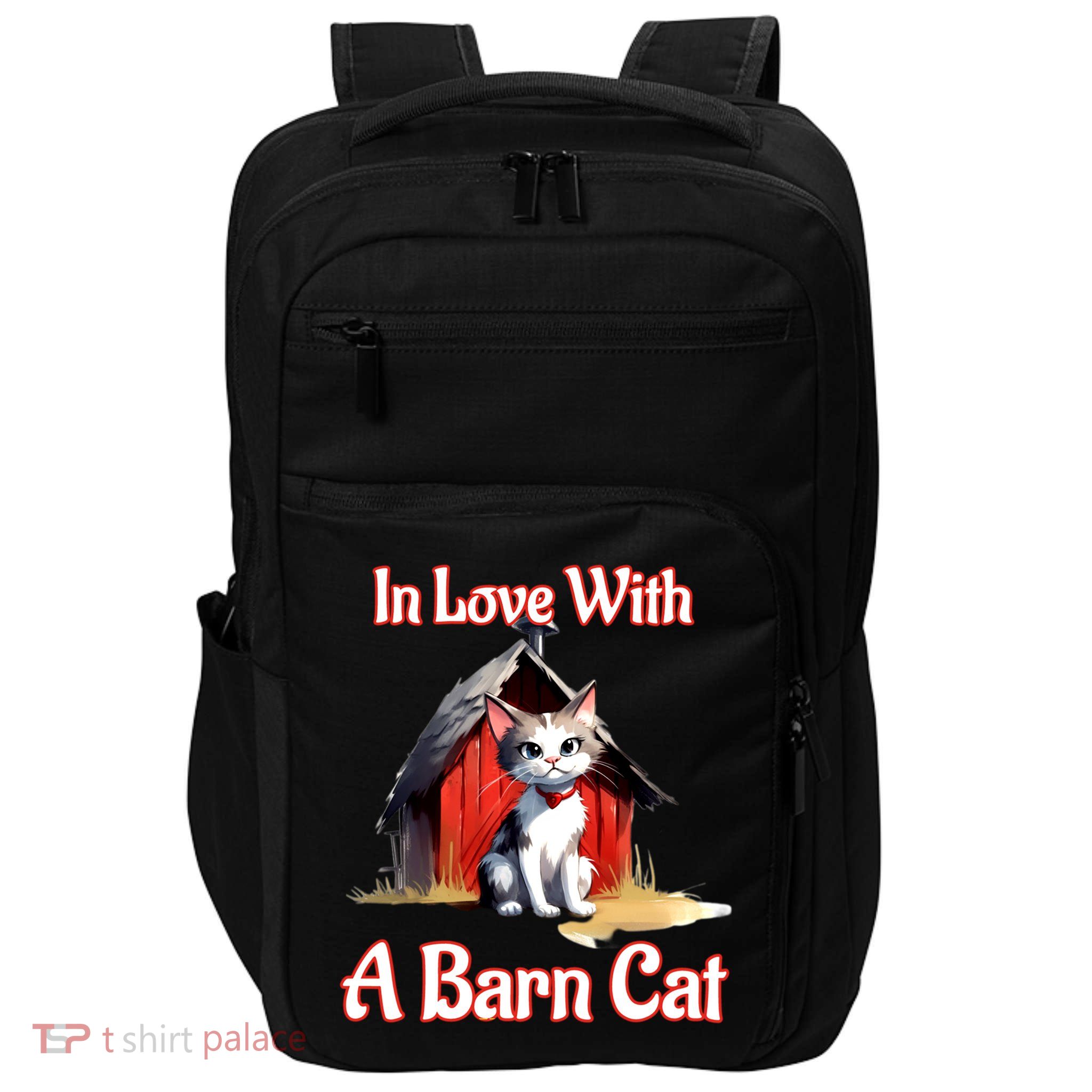 Barn Cat In Love With Barn Cat Funny Cat Lovers Design  Impact Tech Backpack