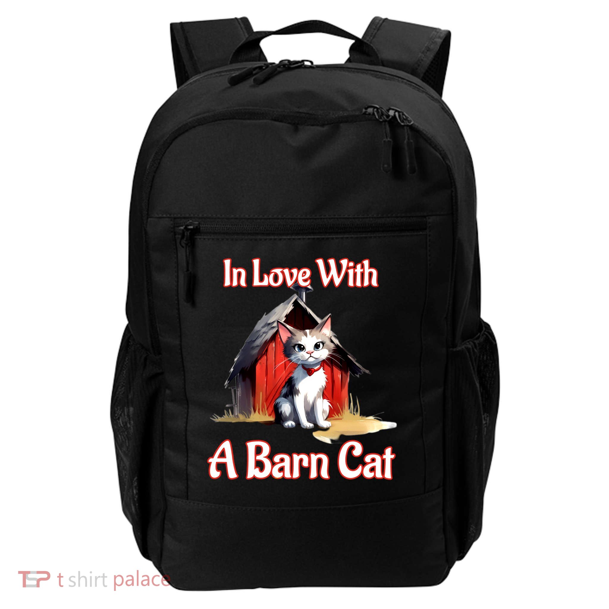 Barn Cat In Love With Barn Cat Funny Cat Lovers Design  Backpack