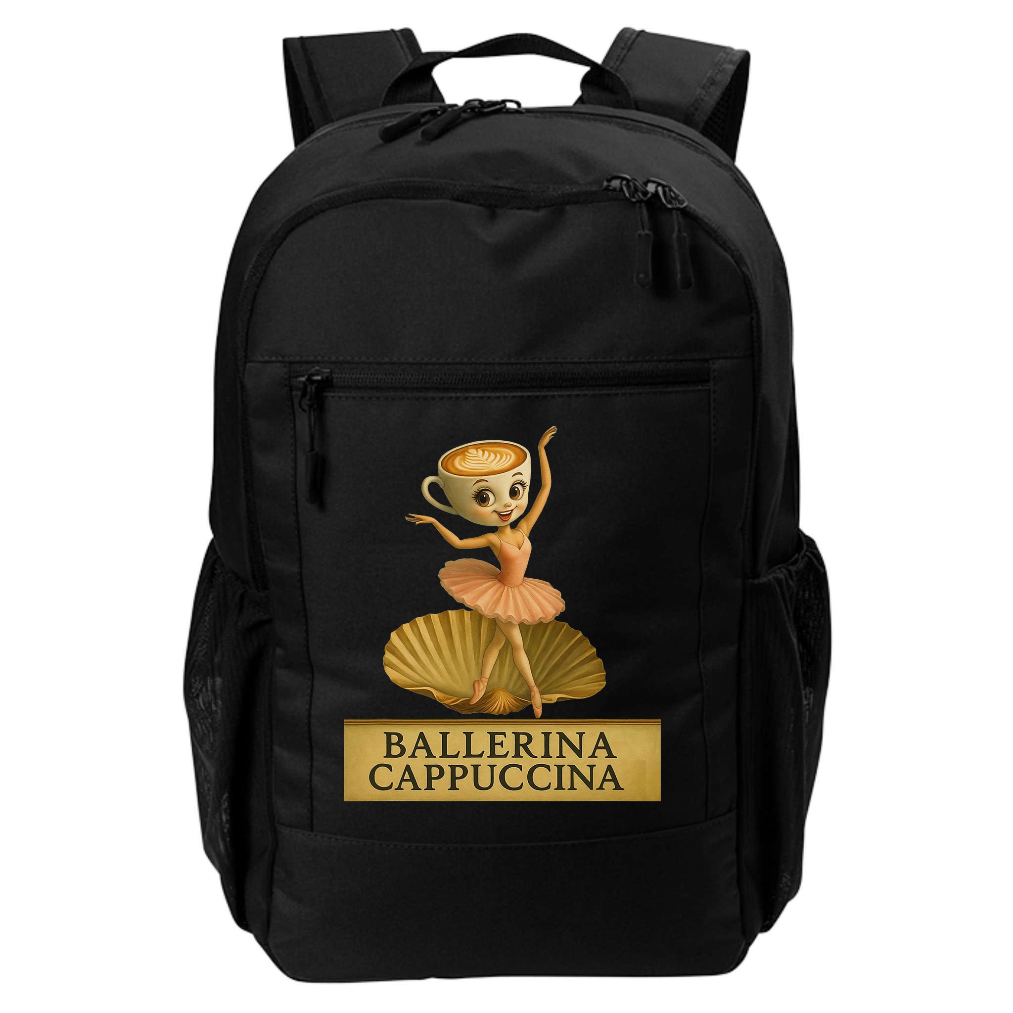 Ballerina Cappuccina Italian Brainrot Meme Ballerina Backpack