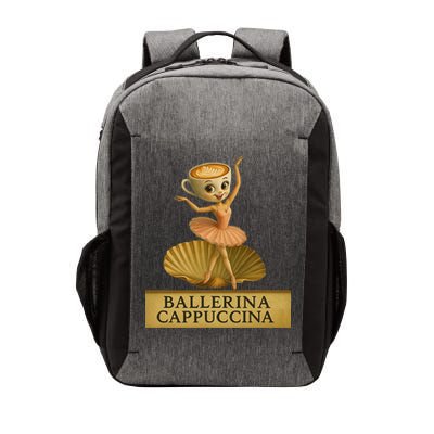 Ballerina Cappuccina Italian Brainrot Meme Ballerina Vector Backpack