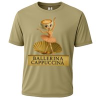 Ballerina Cappuccina Italian Brainrot Meme Ballerina Cooling Performance Crew T-Shirt