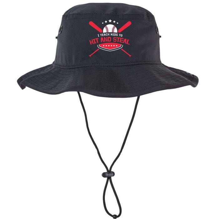 Baseball Coach I Teach To Hit And Steal Legacy Cool Fit Booney Bucket Hat