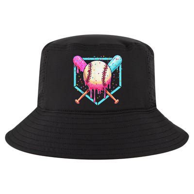 Baseball Cuteping Ice Cream Cute Baseball Season Gift Cool Comfort Performance Bucket Hat