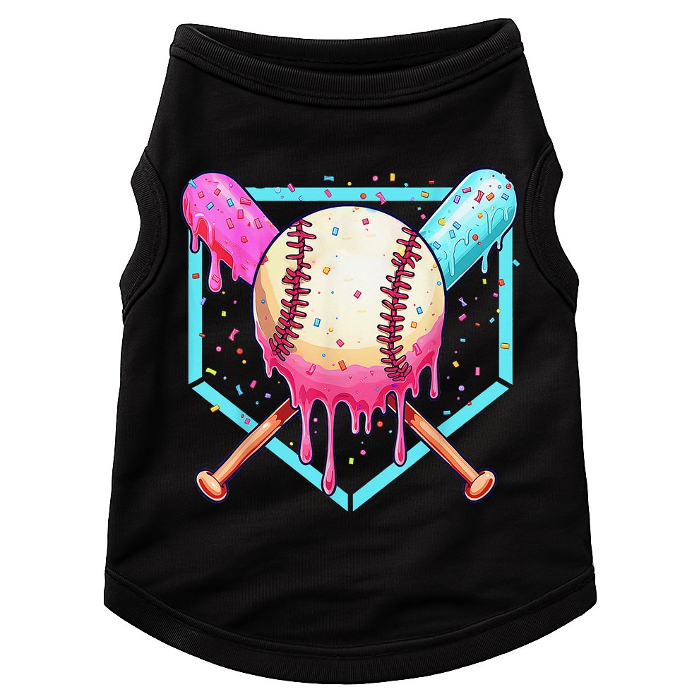 Baseball Cuteping Ice Cream Cute Baseball Season Gift Doggie Tank