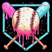 Baseball Cuteping Ice Cream Cute Baseball Season Gift Drawstring Bag