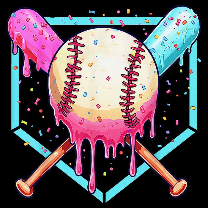 Baseball Cuteping Ice Cream Cute Baseball Season Gift Drawstring Bag