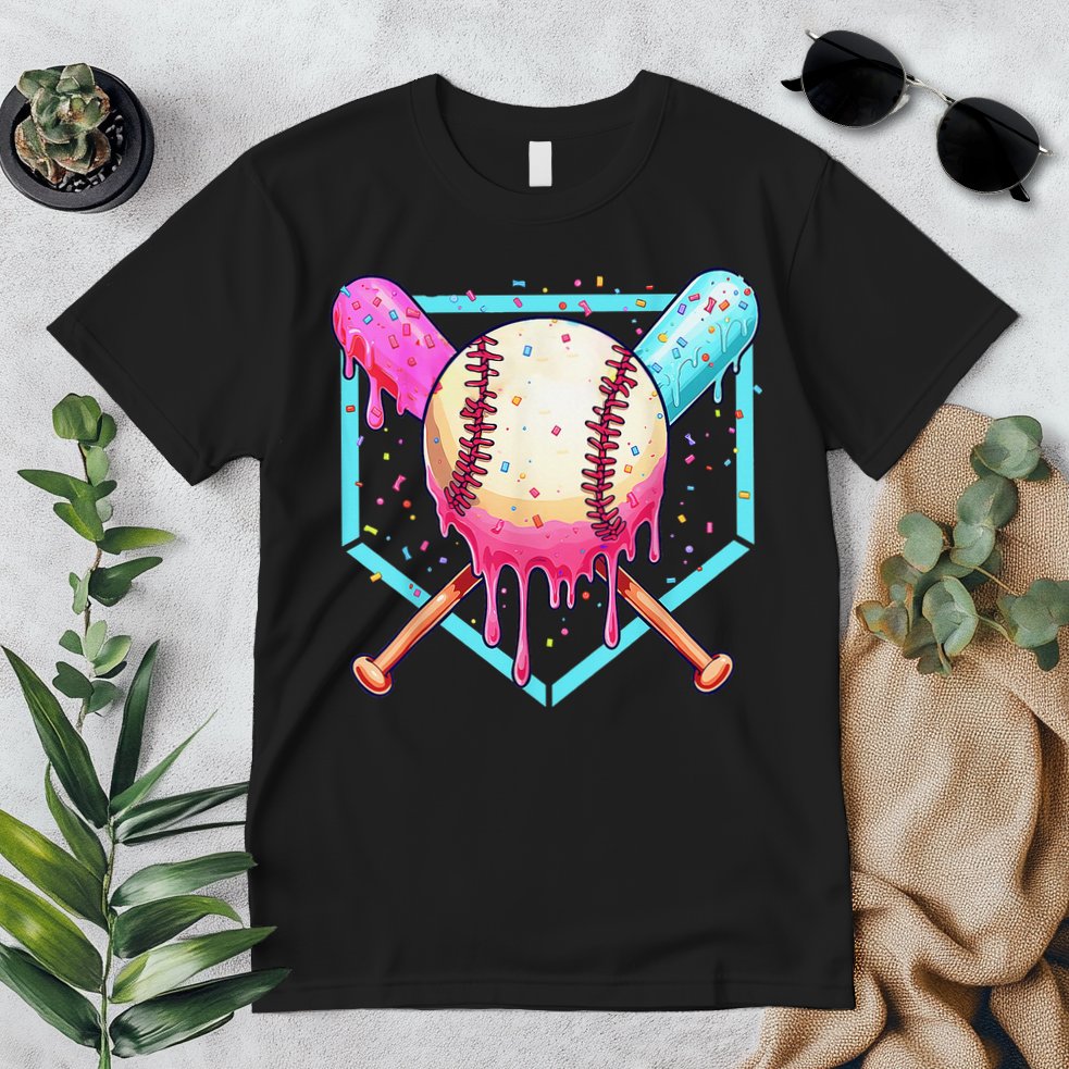 Baseball Cuteping Ice Cream Cute Baseball Season Gift Premium T-Shirt