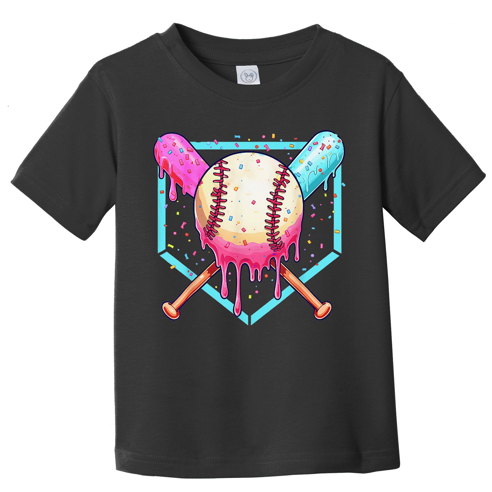 Baseball Cuteping Ice Cream Cute Baseball Season Gift Toddler T-Shirt