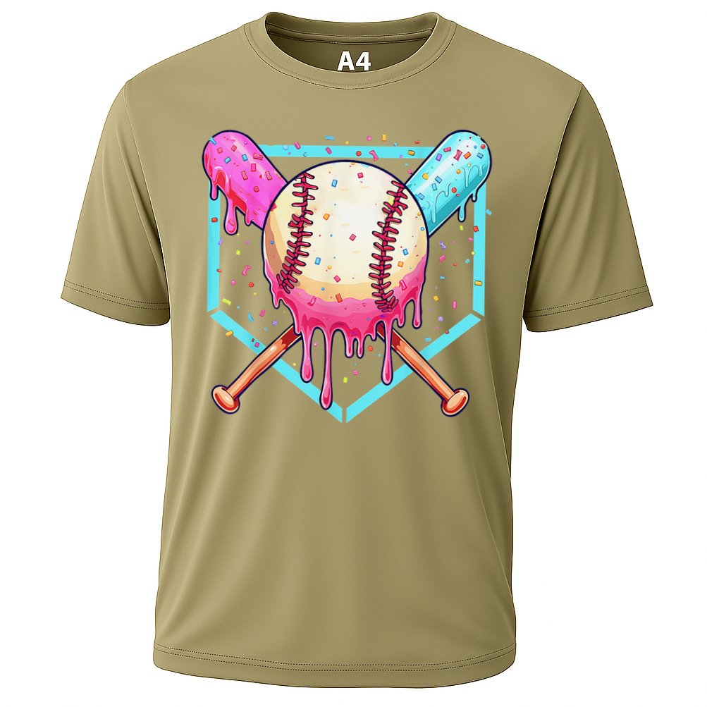 Baseball Cuteping Ice Cream Cute Baseball Season Gift Performance Shirt