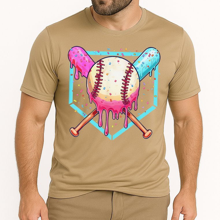 Baseball Cuteping Ice Cream Cute Baseball Season Gift Cooling Performance Crew T-Shirt