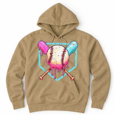 Baseball Cuteping Ice Cream Cute Baseball Season Gift Hoodie