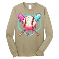 Baseball Cuteping Ice Cream Cute Baseball Season Gift Long Sleeve Shirt