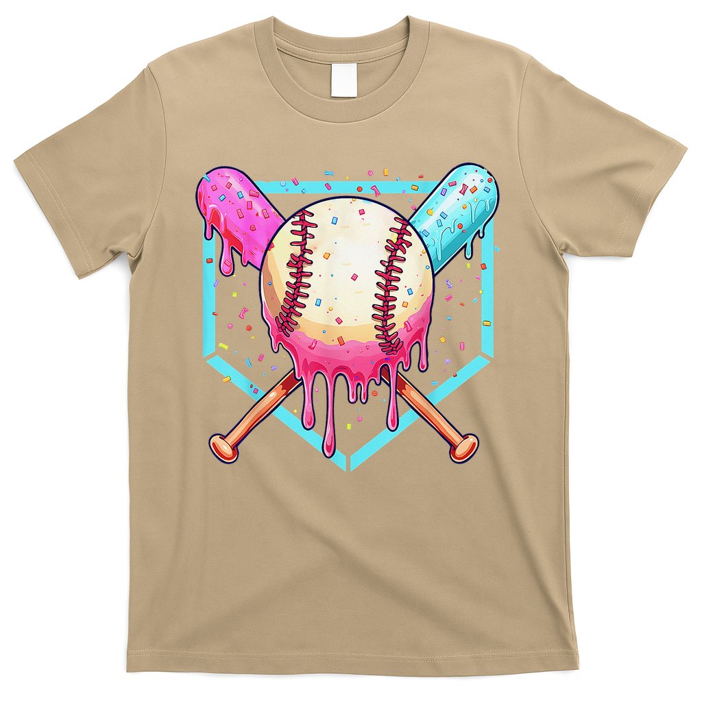 Baseball Cuteping Ice Cream Cute Baseball Season Gift T-Shirt