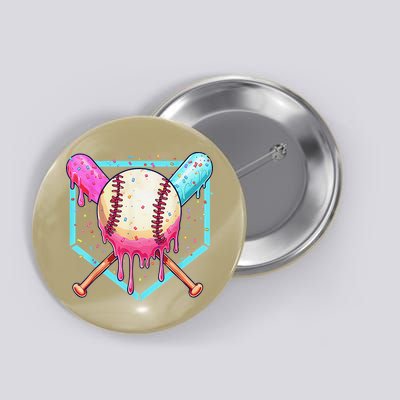 Baseball Cuteping Ice Cream Cute Baseball Season Gift Button