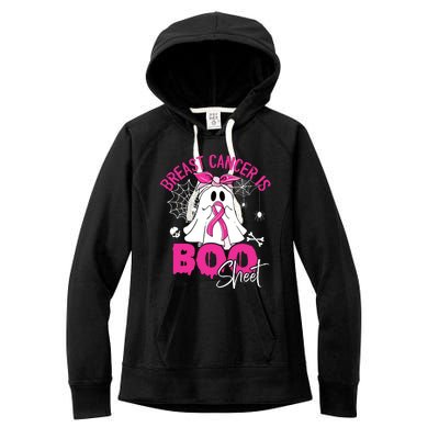 Breast Cancer Is Ghost Sheet Breast Cancer Awareness Women's Fleece Hoodie