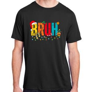 Bruh Christmas In July Summer Beach Vacation Adult ChromaSoft Performance T-Shirt