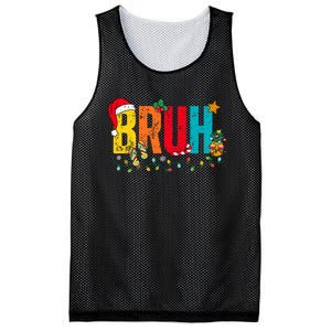 Bruh Christmas In July Summer Beach Vacation Mesh Reversible Basketball Jersey Tank