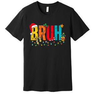 Bruh Christmas In July Summer Beach Vacation Premium T-Shirt