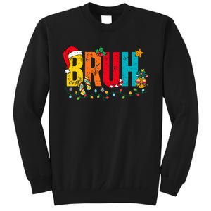 Bruh Christmas In July Summer Beach Vacation Tall Sweatshirt