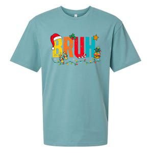 Bruh Christmas In July Summer Beach Vacation Sueded Cloud Jersey T-Shirt