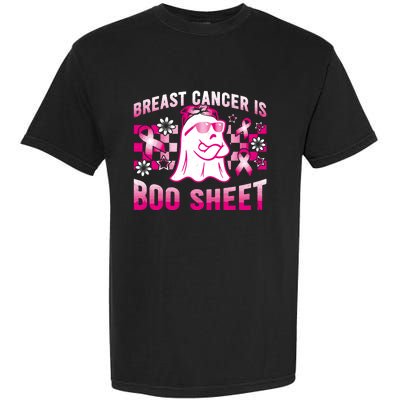 Breast Cancer Is Boo Sheet Halloween Breast Cancer Awareness Garment-Dyed Heavyweight T-Shirt