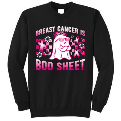 Breast Cancer Is Boo Sheet Halloween Breast Cancer Awareness Sweatshirt