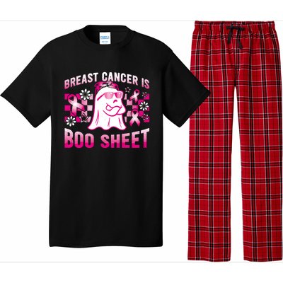 Breast Cancer Is Boo Sheet Halloween Breast Cancer Awareness Pajama Set