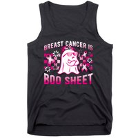 Breast Cancer Is Boo Sheet Halloween Breast Cancer Awareness Tank Top