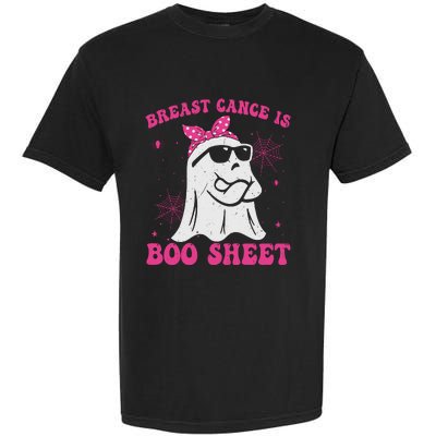 Breast Cancer Is Boo Sheet Halloween Breast Cancer Awareness Garment-Dyed Heavyweight T-Shirt