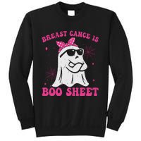 Breast Cancer Is Boo Sheet Halloween Breast Cancer Awareness Sweatshirt