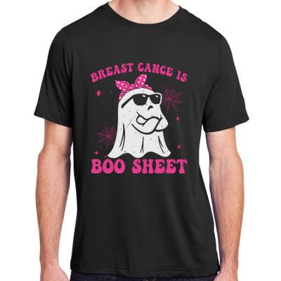 Breast Cancer Is Boo Sheet Halloween Breast Cancer Awareness Adult ChromaSoft Performance T-Shirt