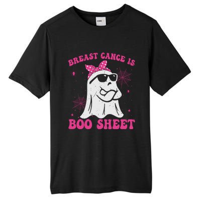 Breast Cancer Is Boo Sheet Halloween Breast Cancer Awareness Tall Fusion ChromaSoft Performance T-Shirt