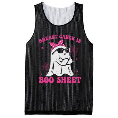 Breast Cancer Is Boo Sheet Halloween Breast Cancer Awareness Mesh Reversible Basketball Jersey Tank