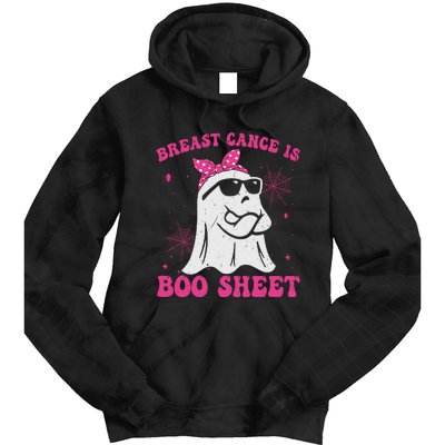 Breast Cancer Is Boo Sheet Halloween Breast Cancer Awareness Tie Dye Hoodie