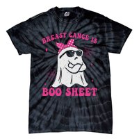 Breast Cancer Is Boo Sheet Halloween Breast Cancer Awareness Tie-Dye T-Shirt