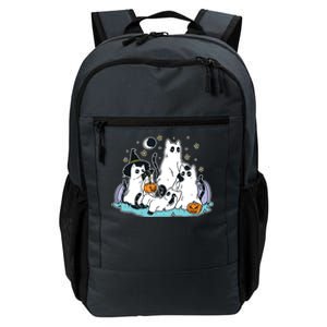 Black Cats In Ghost Costume Cute Women And Halloween Daily Commute Backpack